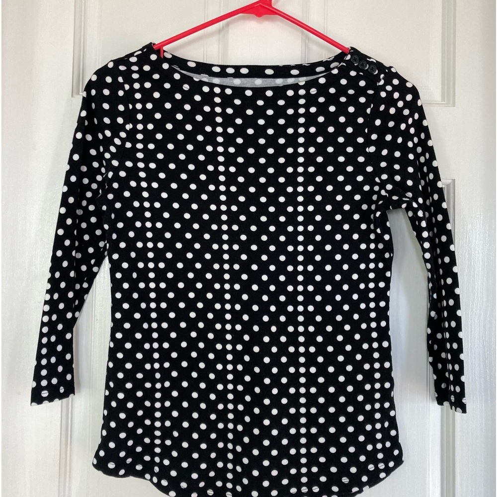 Black & white polka dot shirt